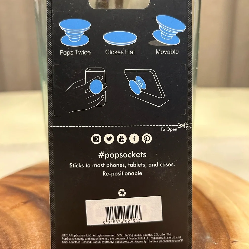 Set of Two PopSockets Phone Grip & Stand